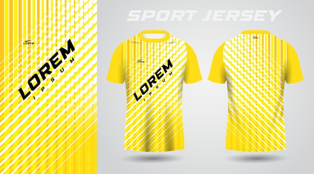 geel shirt sport jersey ontwerp