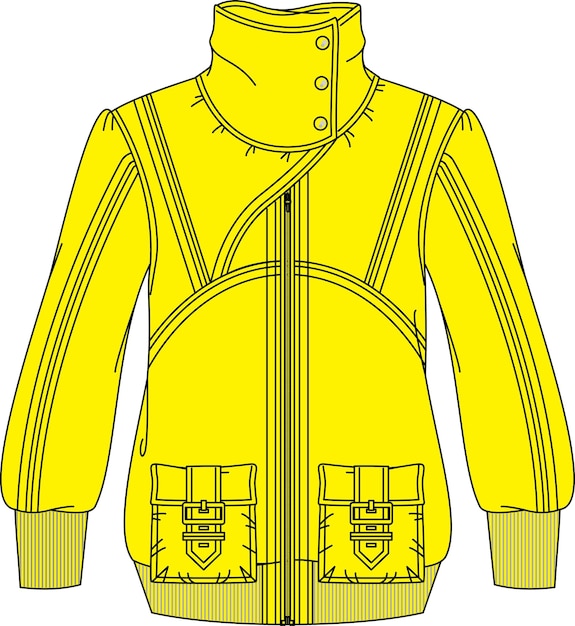 Vector geel vlambestendig jasje