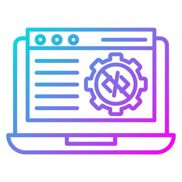 Geen code ontwikkeling platform vector icoon kan worden gebruikt voor geen code icoon set