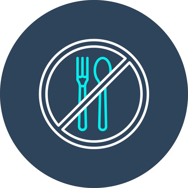Geen eten vector icoon kan worden gebruikt voor bibliotheek iconset