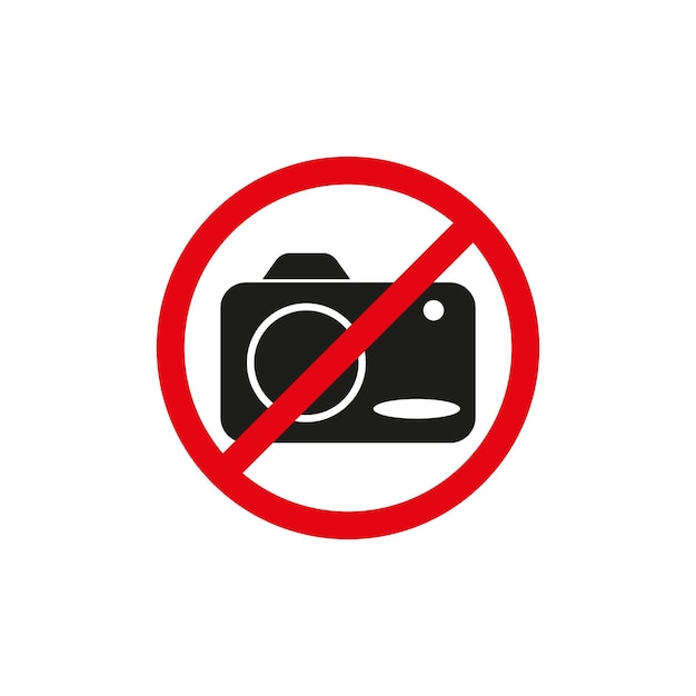 Geen fotografie toegestaan teken