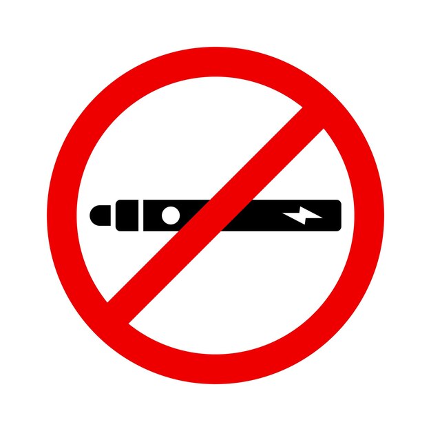 Vector geen icoon voor elektronische sigaretten
