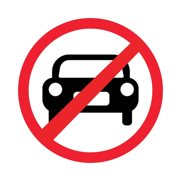 Geen parkeerwaarschuwingsbord