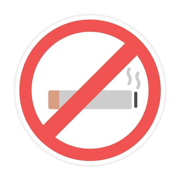 Geen roken icoon vector afbeelding kan worden gebruikt voor Spa