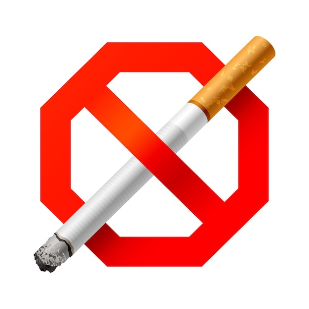 Geen roken Vector teken illustratie Design 5