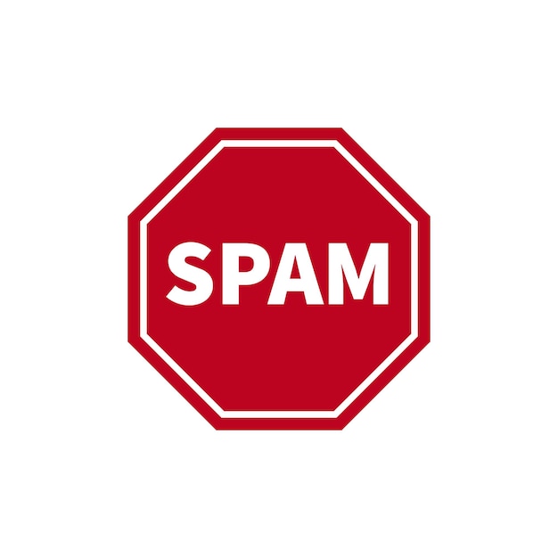 Geen spam Geen webspam geen e-mailspam Spambeveiliging