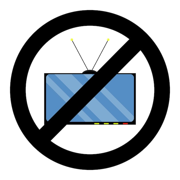 Vector geen tv-pictogram