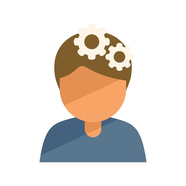 Geest idee pictogram platte vector Creatieve zakelijke Web energie geïsoleerd