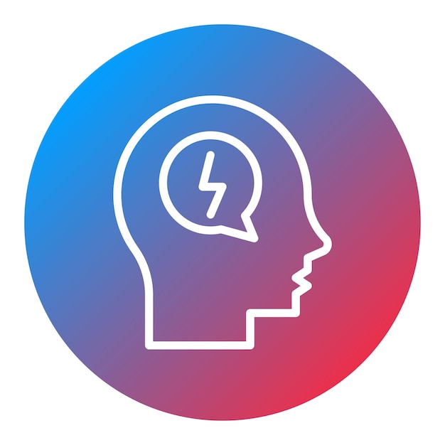 Geestelijke stoornissen icoon vector afbeelding Kan worden gebruikt voor Psychologie