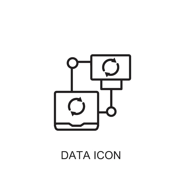 Gegevens vector pictogram