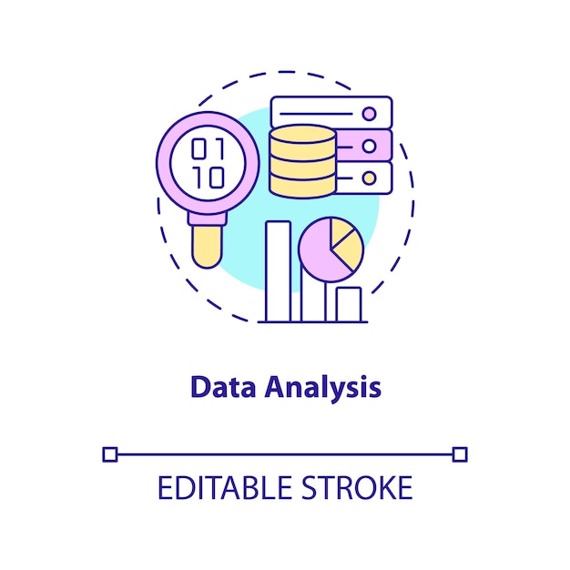 Gegevensanalyse concept icoon