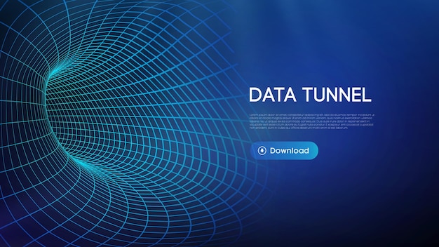 Gegevensbrug vectorillustratie Verkeer big data en datavisualisatie Communicatienetwerk digitale technologie achtergrond