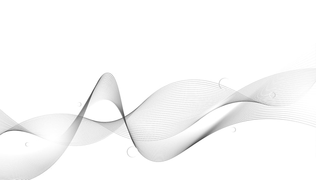 Gegevensvisualisatie dynamische golfpatroonvector