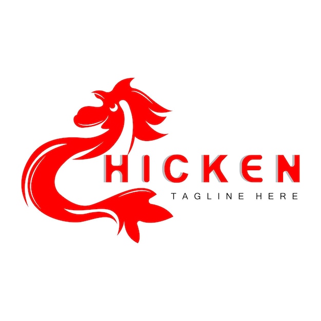 Gegrilde Kip Barbecue Logo OntwerpChicken Head Vector Company Brand