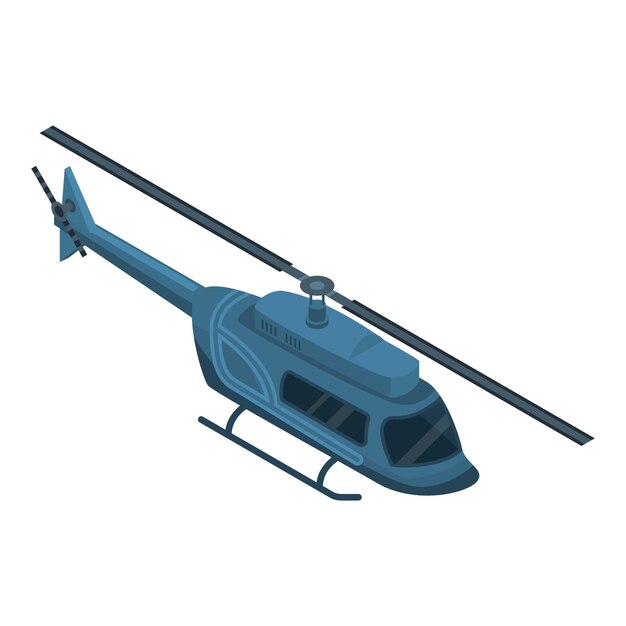 Vector geheim helikopterpictogram isometrisch van geheim helikopter vectorpictogram voor webontwerp dat op witte achtergrond wordt geïsoleerd