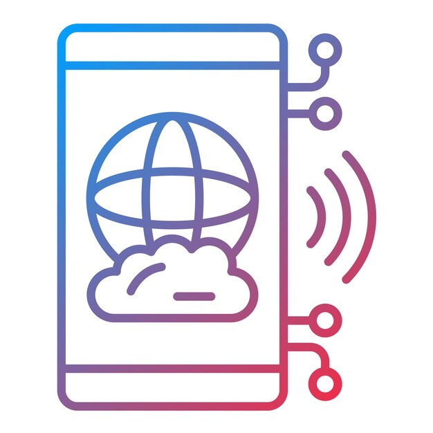 Gehostte applicatie icoon vector afbeelding Kan worden gebruikt voor Web Hosting