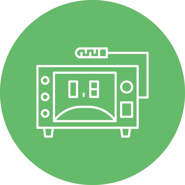 Geiger counter vector illustration style