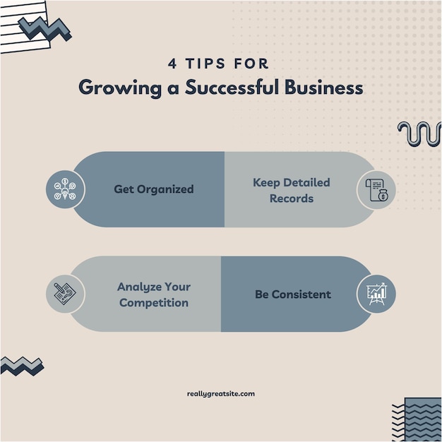 Geïllustreerde memphis business infographic instagram post