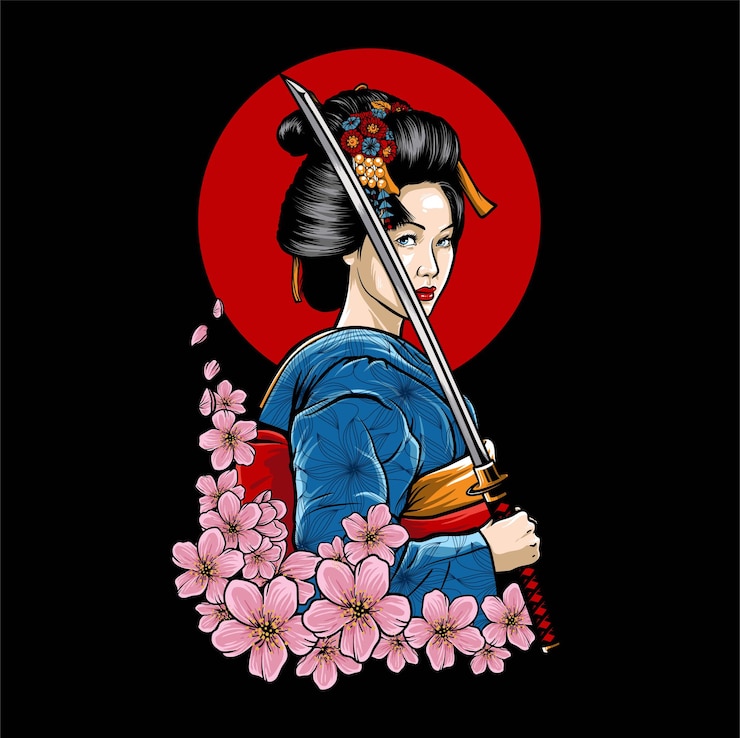 Vector geisha