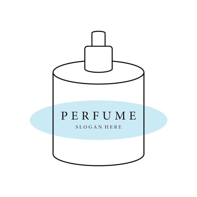 Geïsoleerd luxe parfum parfum cosmetisch creatief Logo-ontwerp kan worden gebruikt voor de cosmetica- en parfumwinkel van het bedrijf