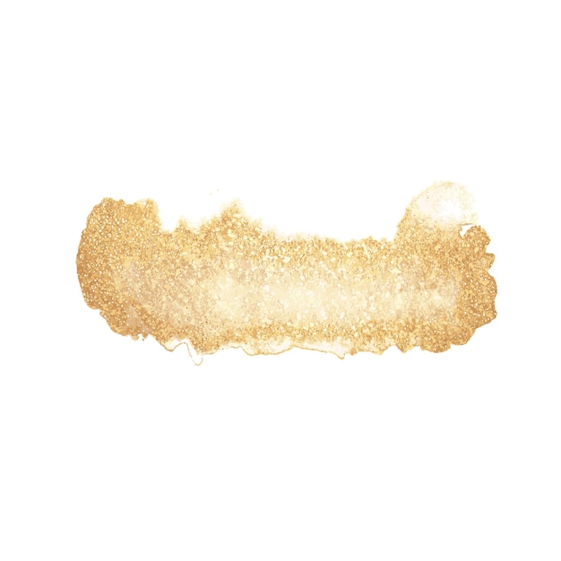 Geïsoleerde abstracte gouden vlekken. luxe achtergrond. Aquarel glitter plons
