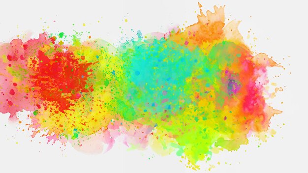 Vector geïsoleerde aquarel splatter vlek kleurrijk