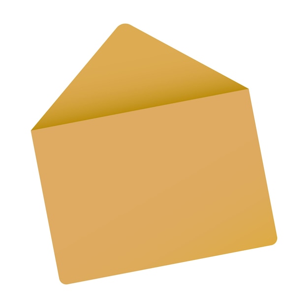 Geïsoleerde envelop open pictogram vector teken