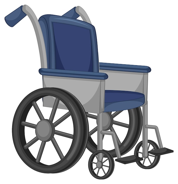 Geïsoleerde rolstoel eenvoudige cartoon