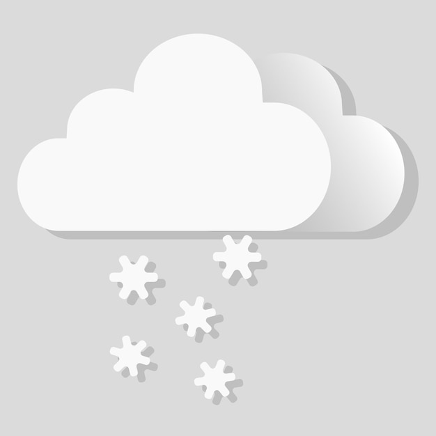 Geïsoleerde vectorobject weerpictogram vorst suiker sneeuw