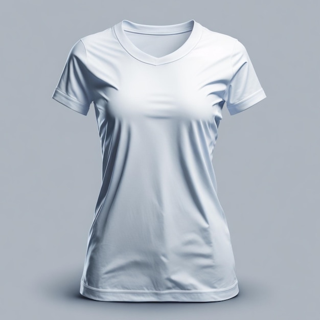 Geïsoleerde vrouwen witte t-shirt vooraanzicht