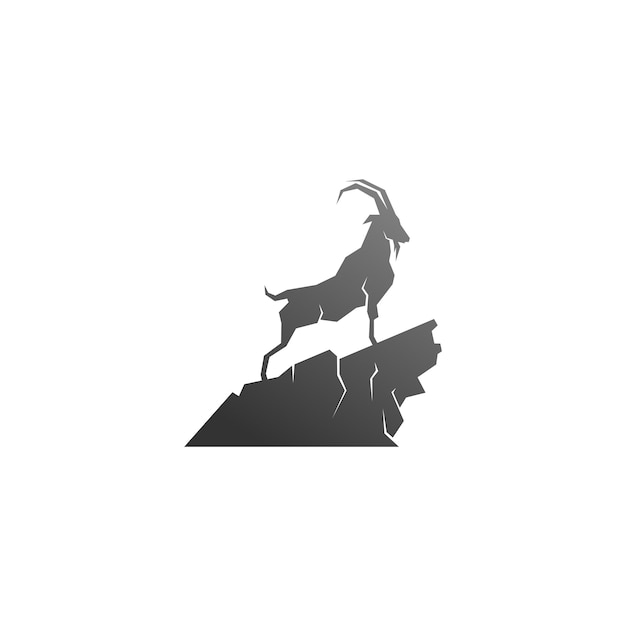 Geit logo pictogram illustratie sjabloon