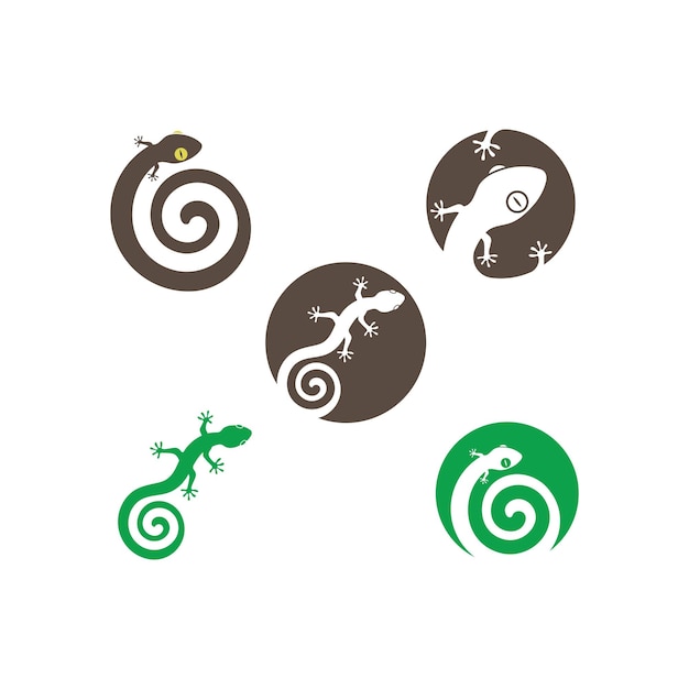 Gekko logo vector pictogram illustratie