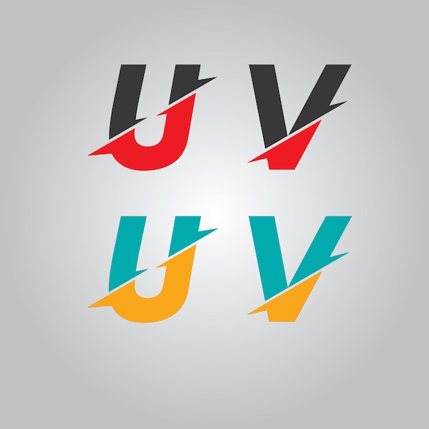 Vector gekleurd alfabet logo-ontwerp