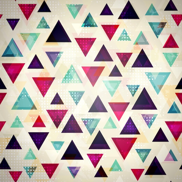 Gekleurd driehoeks naadloos patroon