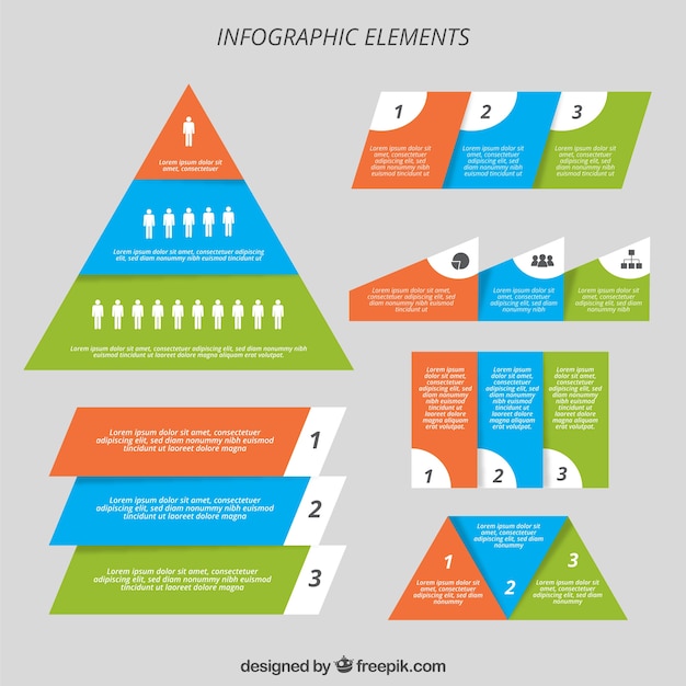 Vector gekleurde infographic template