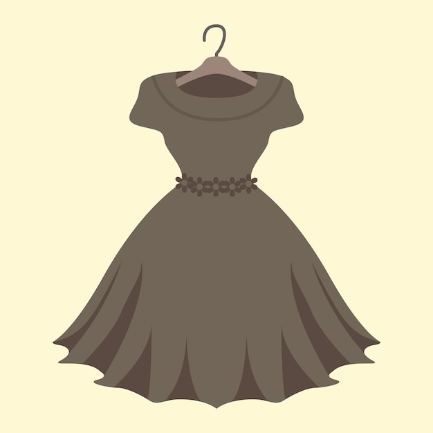 gekleurde jurk pictogram illustratie achtergrond