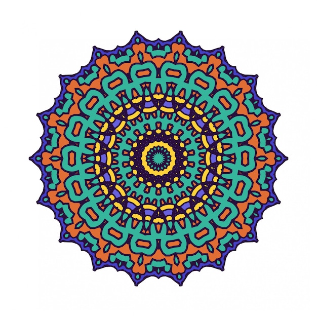 Gekleurde mandala ontwerp achtergrond