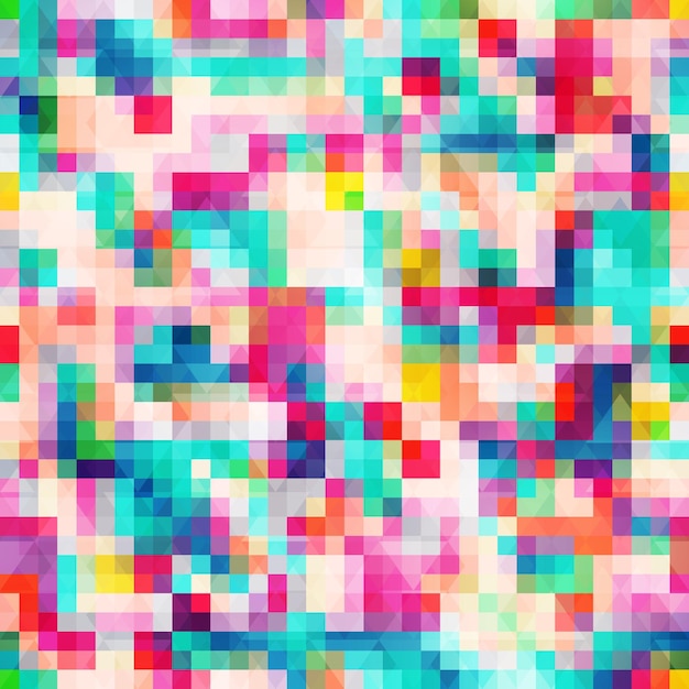 Gekleurde pixel Golf naadloze patroon vector eps 10