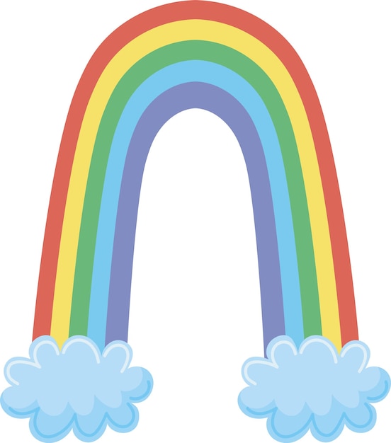 Vector gekleurde regenboogontwerp