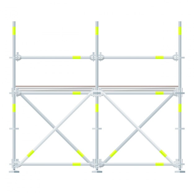 Vector gekleurde steiger in vlakke stijl