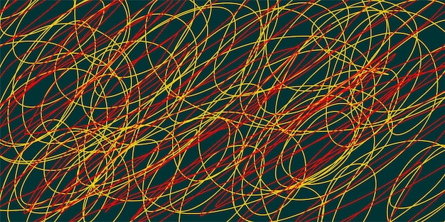 Gekleurde verwarde patroon Abstracte chaotische textuur achtergrond met lijnen en golven Kunstcreatie