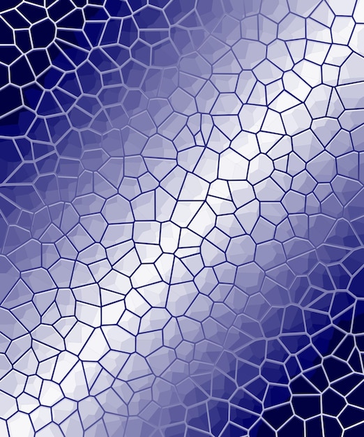 Vector gekristalliseerde abstracte witte en blauwe vectorachtergrond