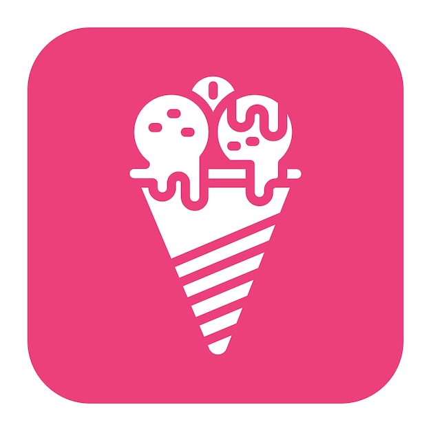 Gelato-icon vectorbeeld Kan worden gebruikt voor Italië