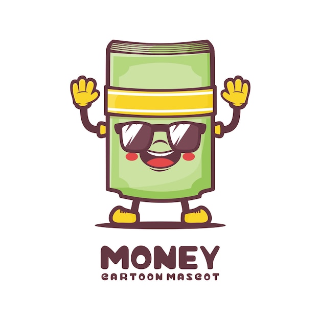 Geld cartoon mascotte illustratie vector