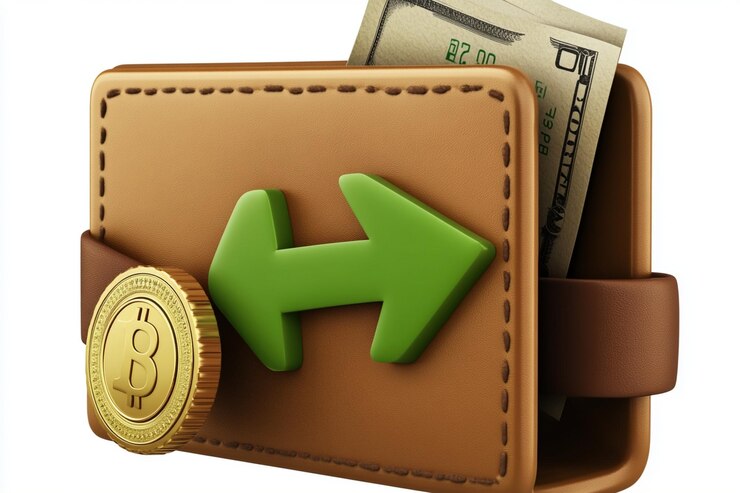 Geld en financiën contante munten financiële zaken 3d beleggingsachtergrond met rijkdom banking economie