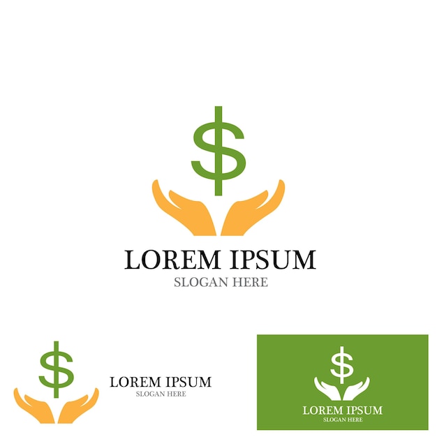 Geld investering logo vector sjabloon