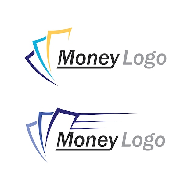 Geld logo en pictogram ontwerp vectorillustratie