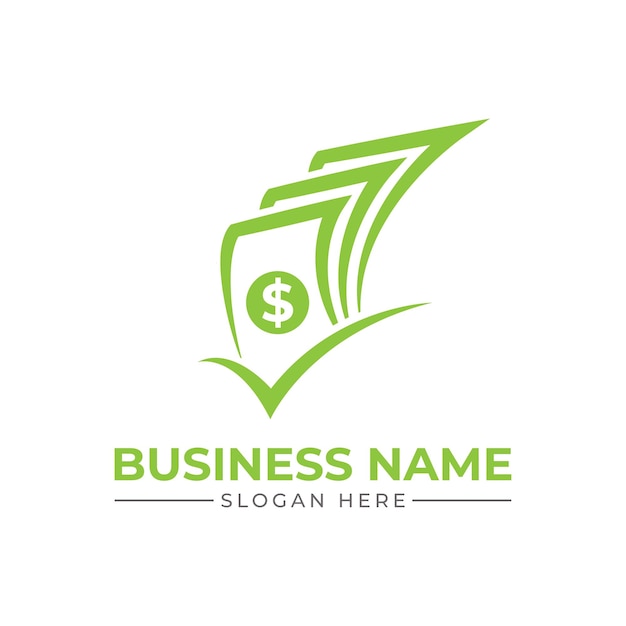 Geld pictogram financiële adviseurs Logo ontwerp. Moderne cirkel Financiën, boekhoudkundige logo