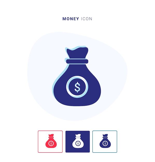 geld pictogram logo en vector sjabloon