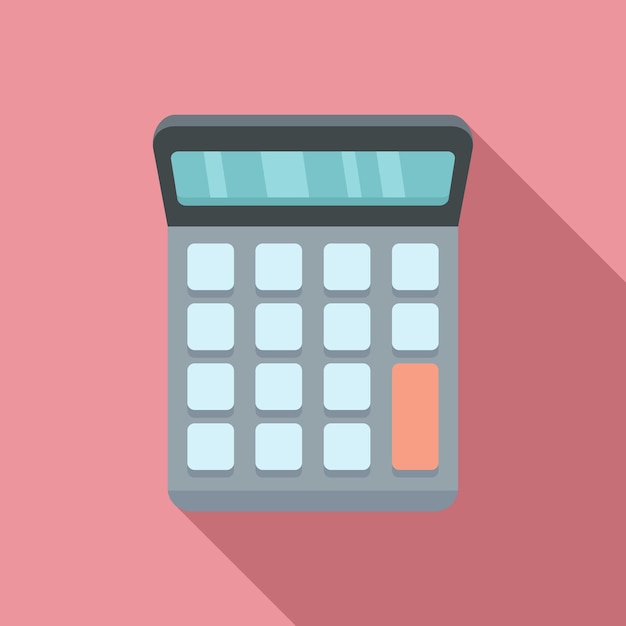 Geld rekenmachine pictogram Vlakke afbeelding van geld rekenmachine vector pictogram voor webdesign